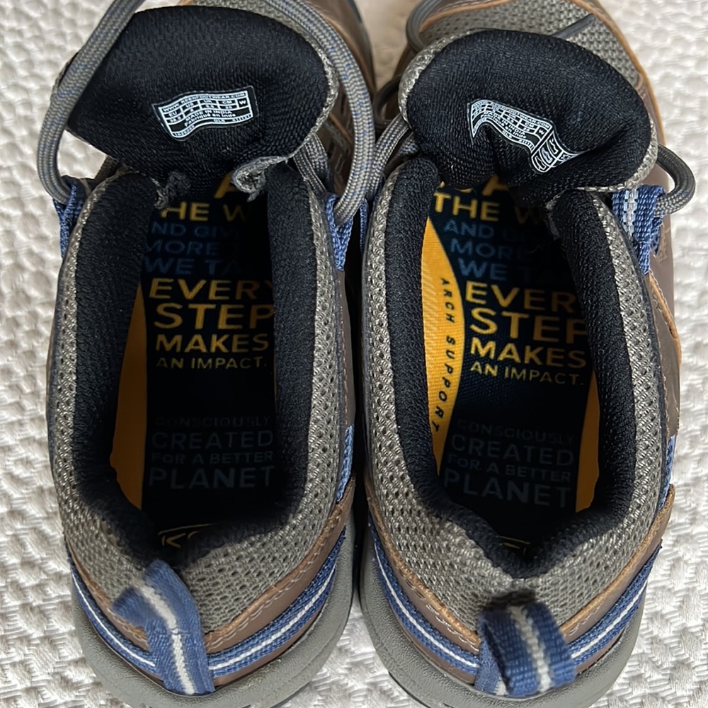 Keen Steens Vent Low Hiking Shoe Brown Leather Womens 8 - Picture 6 of 9